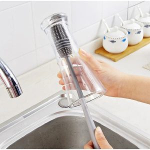 Cepillo Texturizado De Silicona Para Vasos, Teteros, Botellas, Biberones, Accesorio De Cocina, Restaurante, Cafetería Y Más.
