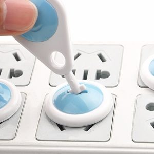 6 Tapas Tomacorriente Enchufe + 1 Llave Para Seguridad De Bebés Y Niños. Casas Más Seguras Regletas, Reguladores, Y Más